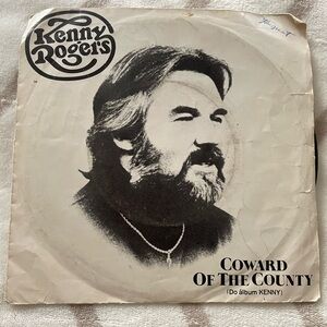 VGUC Kenny Rogers ‘Coward of the County’/‘I Want to Make You Smile’ 7’ Vinyl